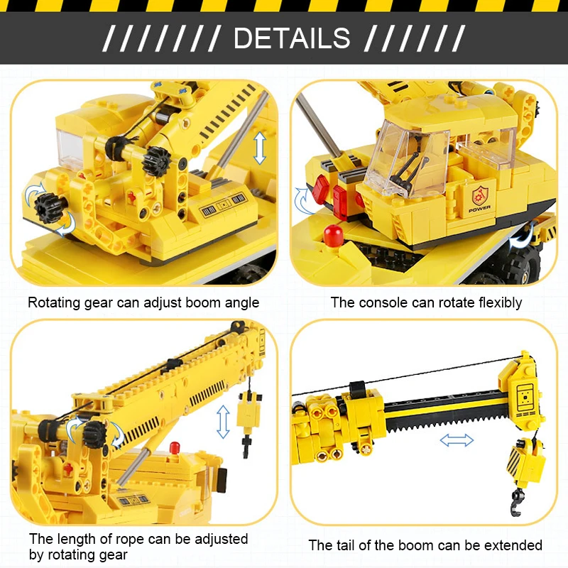 808 шт. Строительство подъемный кран строительные блоки для автомобилей городских