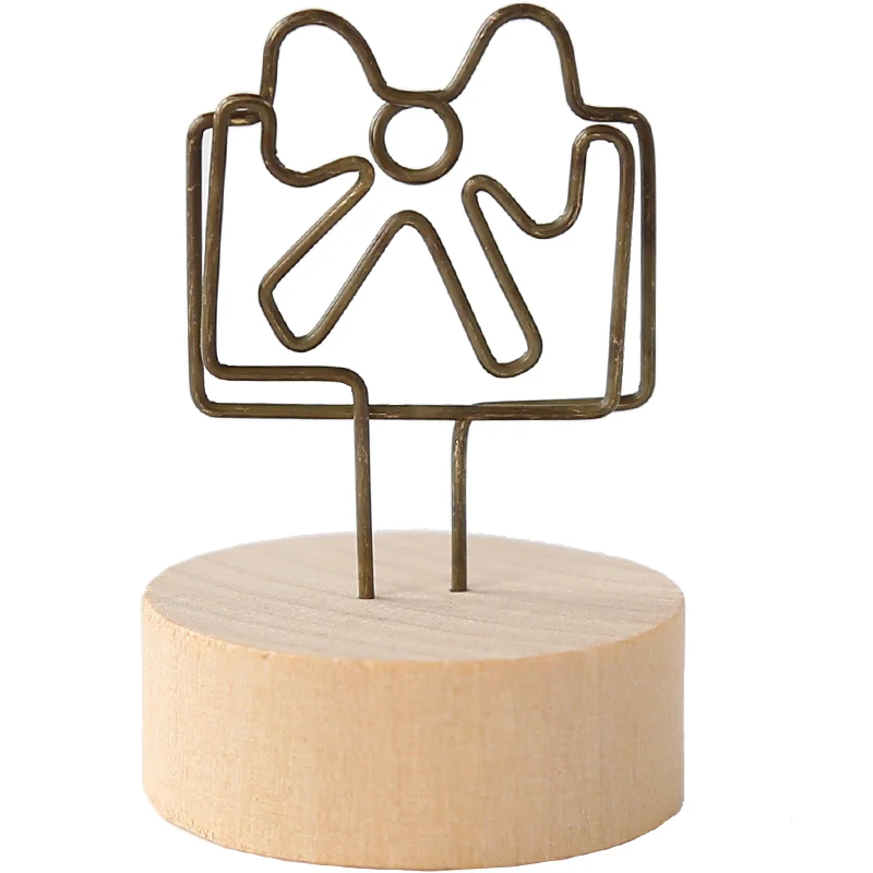 1 шт. креативный круглый деревянный зажим для фотографий держатель с подвеской