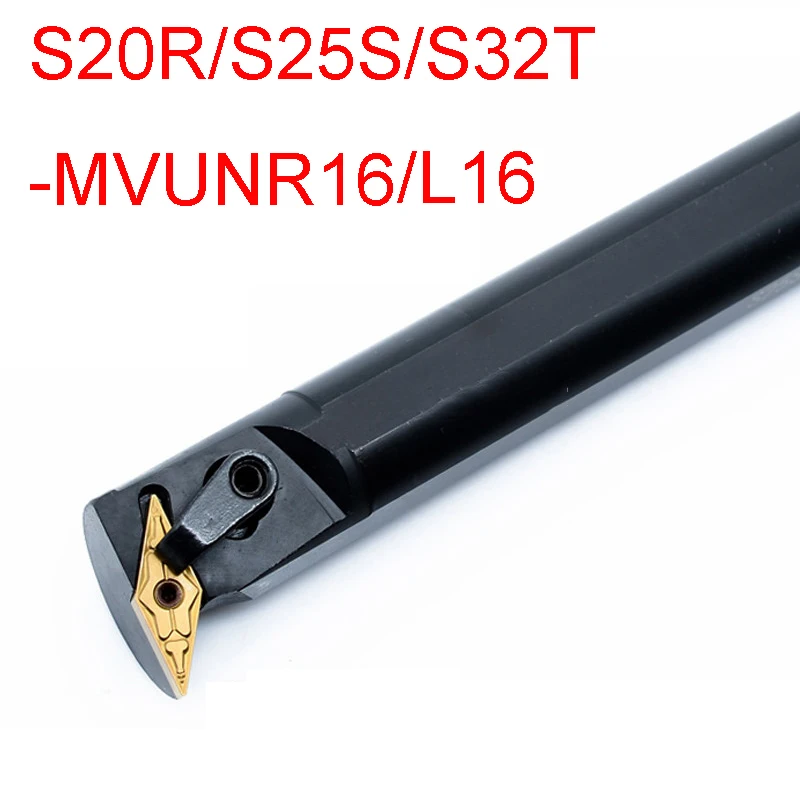 

Internal Turning Tool Holder Rod S20R-MVUNR16 S25S-MVUNR16 S32T-MVUNR16 Metal Lathe Tools CNC Lathe Boring Bar S20R-MVUNL16