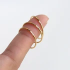 2021 базовые минималистичные один два три AAA заполненные фианитами тонкие золотые кольца для женщин Набор водонепроницаемых колец из нержавеющей стали