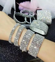 fashion womens shell hard stone rhinestone zircon chain charm crystal sparkling mens bracelet bracelet gift jewelry