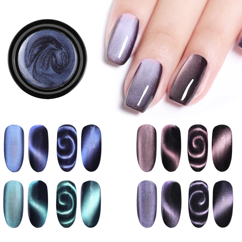 5D кошачий глаз магнит Гель-лак для ногтей УФ Магнитный лаковый Хамелеон