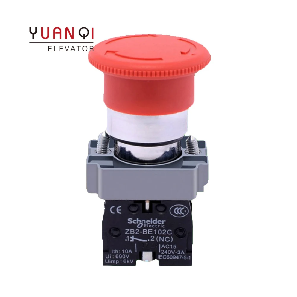 

XB2-BS542C Elevator Emergency Stop Switch Lift Spare Parts Emergency Stop Button