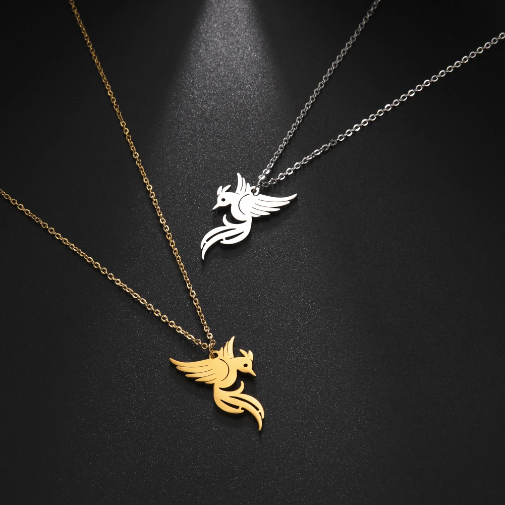 Skyrim Трендовое ожерелье с подвеской в виде феникса для женщин и девочек колье из