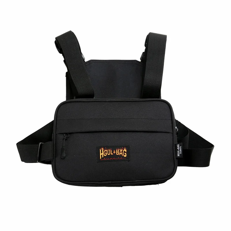 

Bag Streetwear Men Tactical Vest Hip Hop Style Chest Bags Packs for Men 2021 Fashion Punck Chest Rig Male Vest Waist Bag