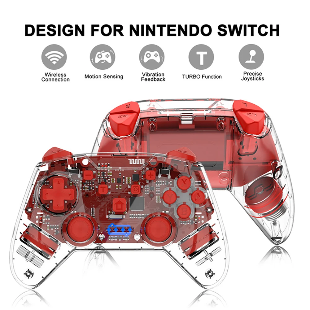 2020 for N-Switch Pro NS-Switch NS Gamepad Wireless bluetooth Game joysticks Controller with 6-Axis Handle | Электроника