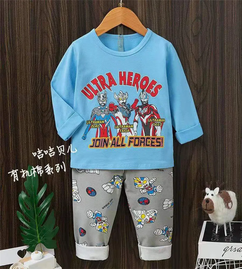Children Cotton Pajamas Set Baby Boy Cartoon Mickey Fall Clothes Kids Cute Minnie Sleepwear Toddler Girls Long Sleeves Outfits