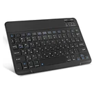 Беспроводная Bluetooth 3,0 клавиатура с русской и английской раскладкой для планшета, ноутбука, смартфона с поддержкой iOS, Windows, Android, 10-дюймовая клавиатура