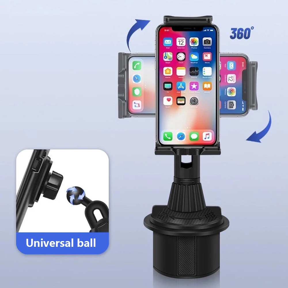 universal 360 car cup holder tablet auto mobile mount cradle for apple ipad pro 12 9 air 2019 mini 4 5 samsung tab s7 plus 12 4 free global shipping