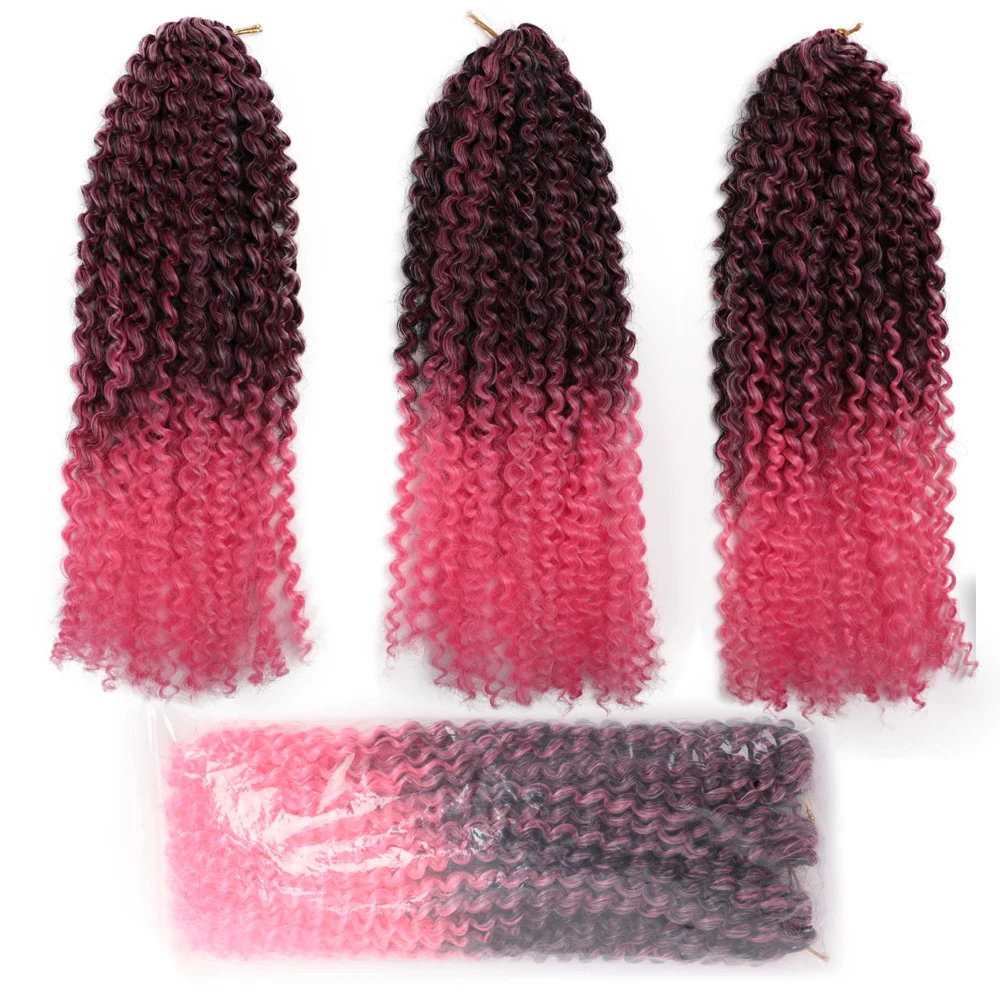 Современные кудрявые афро вьющиеся волосы с эффектом омбре длинные 12 дюймов Marlybob