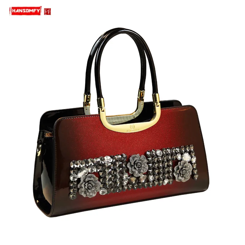 Роскошный модный чехол из натуральной кожи сумка для женщин в руку женские сумки