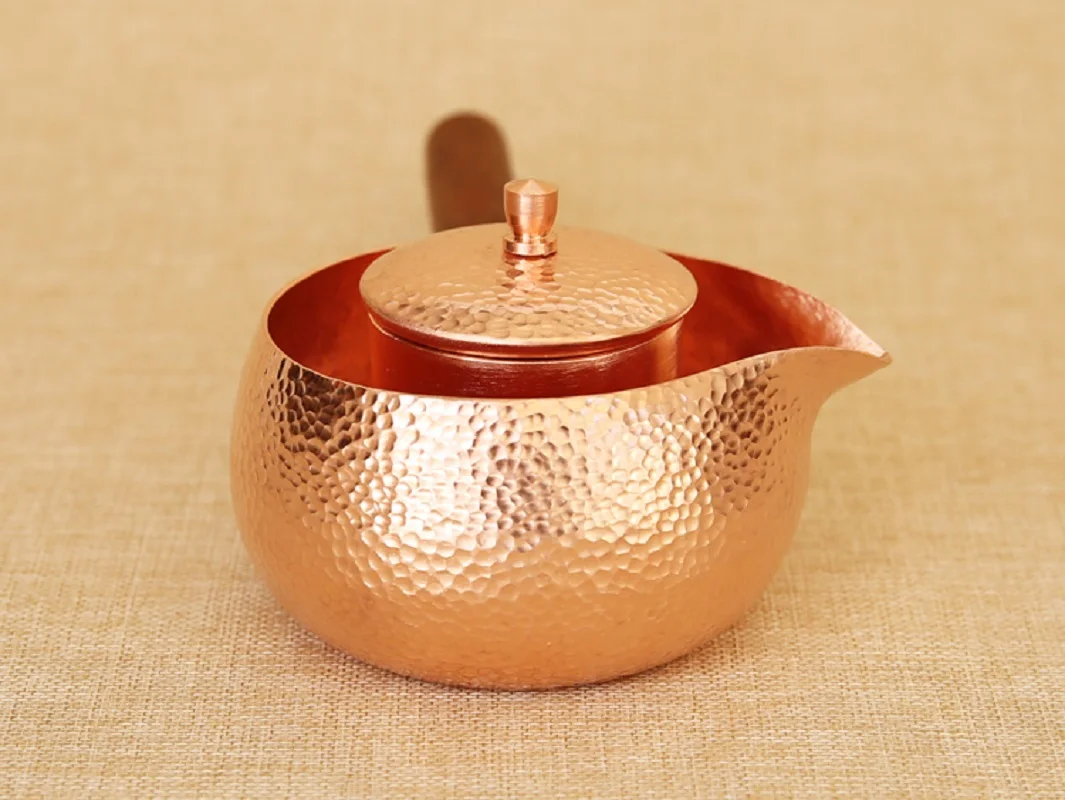 Чайник из чистой меди чашка с сердечником чайник для кипячения воды ручная
