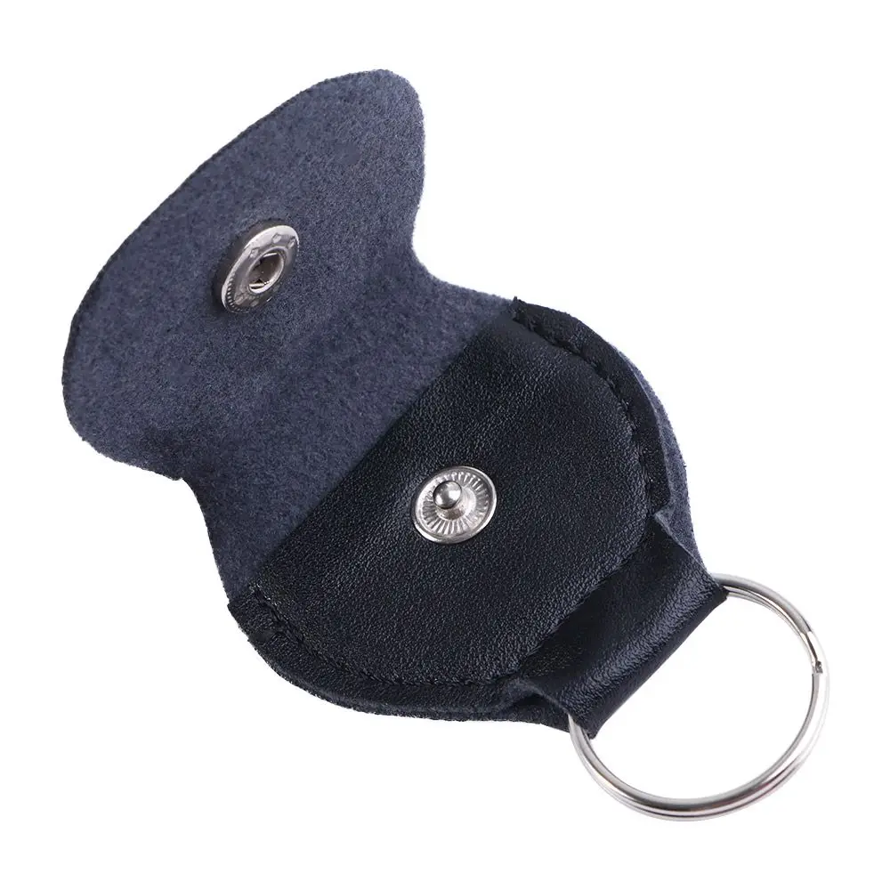 1 шт. креативный подарок чехол для медиатора с цепочкой ключей кожаные кнопки