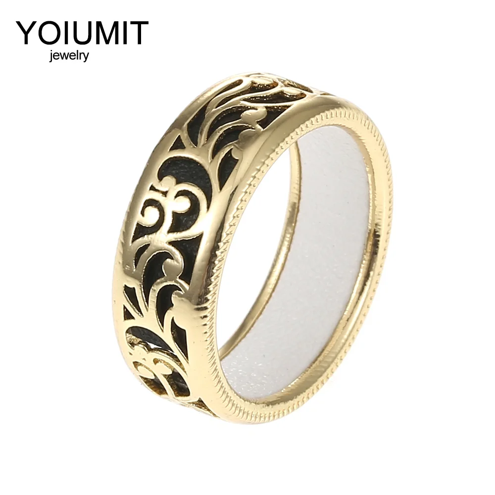 Женские кольца с цветами Cremo элегантные кожные из искусственной кожи со сменными