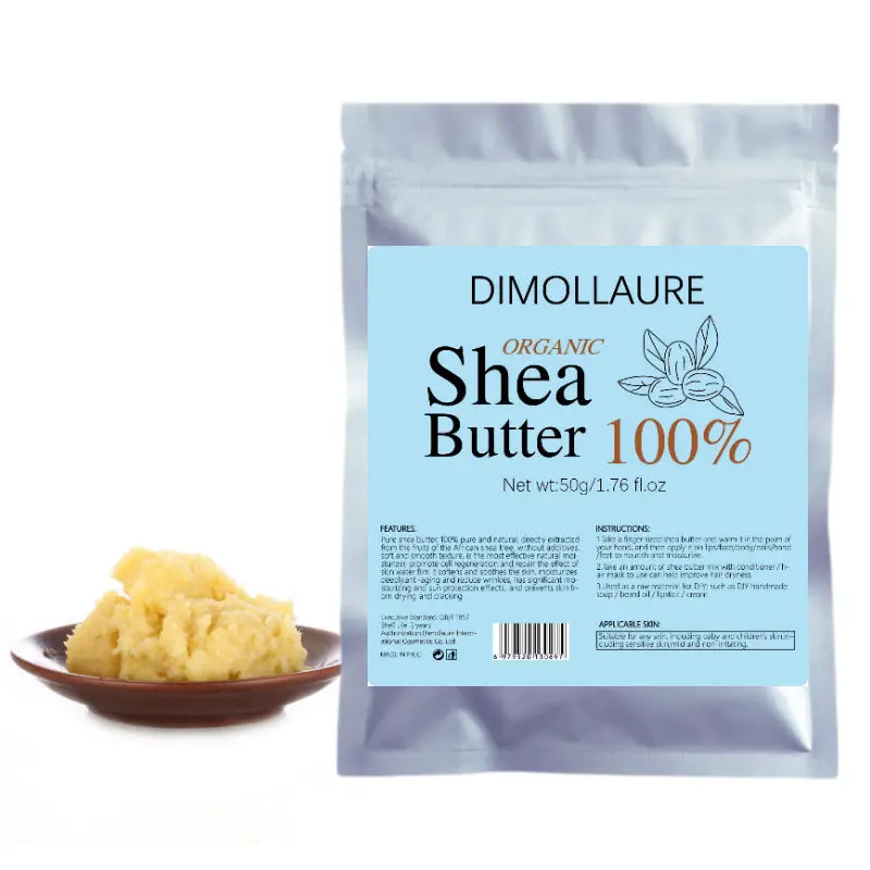 

*Dimollaure 50g Natural Organic Unrefined Shea Butter Repair Stretch Marks Skin Care Body Massage Oil Moisturizing Cosmetics