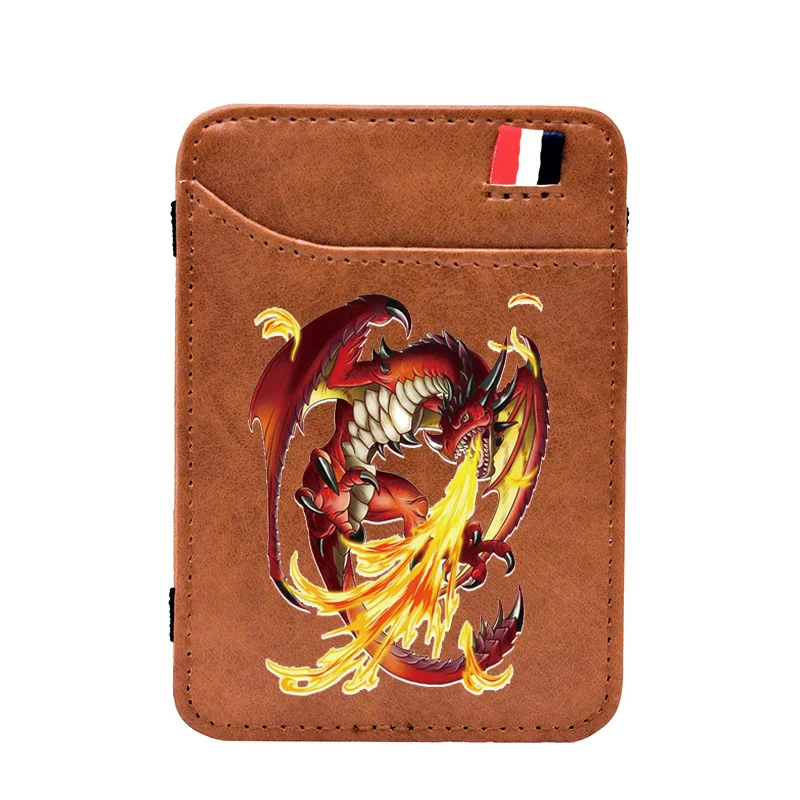 Волшебные кошельки с цифровым принтом коричневого огненного дракона