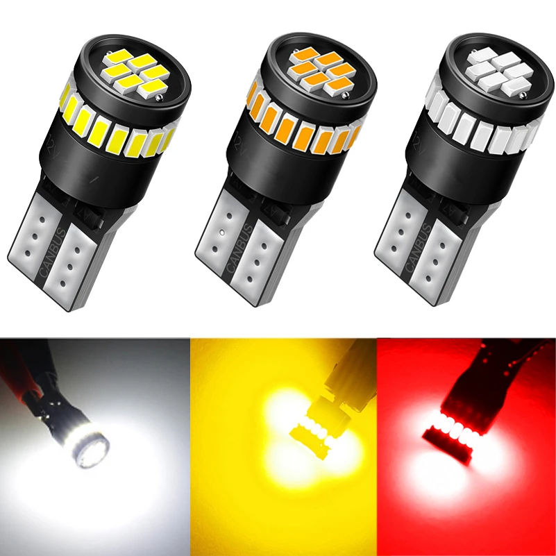 

2x T10 LED CANBUS W5W Side Marker Parking Lights Interior Lamp For Ford Fusion Fiesta Focus 2 Mondeo mk4 mk2 F150 F250 F350 F450