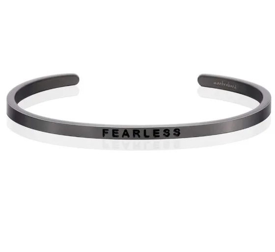 Любовь Браслет бесстрашный 316L Титан Нержавеющая сталь любовь манжеты браслет