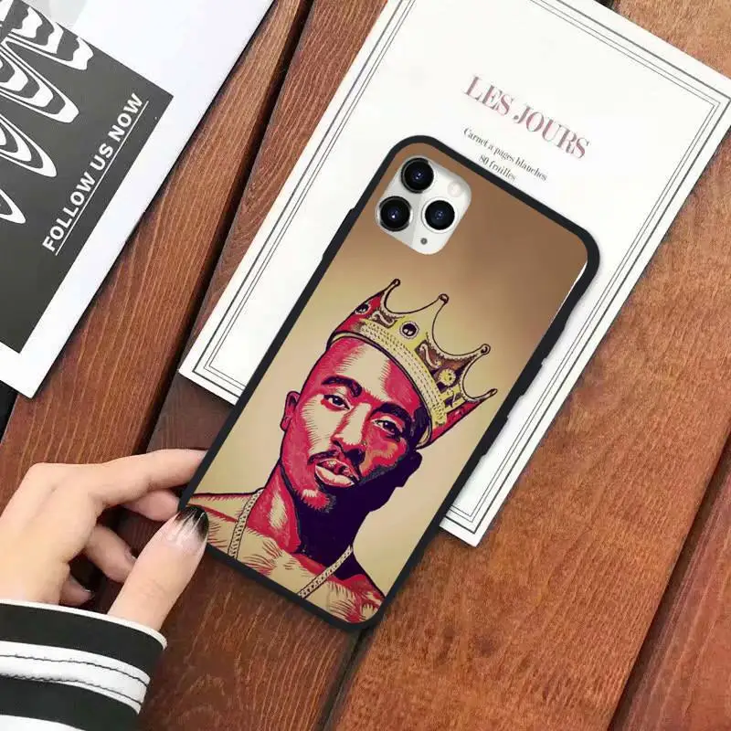 

2Pac Tupac USA rapper singer Phone Case for iPhone 12 11 pro mini XS MAX 8 7 6 6S Plus X SE 2020 XR funda hull coque shell