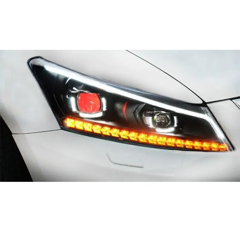 Наружные Drl Luces Assessoires Neblineros Led Para Авто Cob дневные ходовые фары автомобильные фары в сборе 08 для Honda Accord