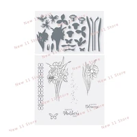 new 2021 2022 mothers day clear stamps scrapbooking for paper making bouquet cutting dies embossing frame card craft
