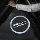 2 шт., Светодиодные проекторы для дверей автомобиля Fiat Viaggio Abarth Punto 124 125 500 Abarth Panda Bravo Styling