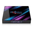 H96 max 3318 4 + 64 Гб Смарт ТВ коробка Четырехъядерный USB3.0 Android9.0 двухдиапазонный 4K EU