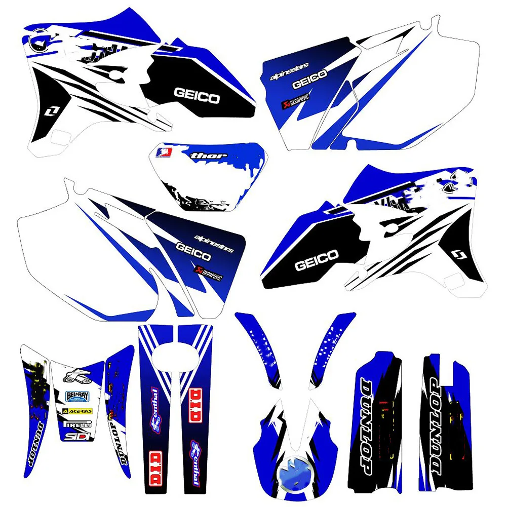 Наклейки для Yamaha WR250F WR450F 2005 2006 WRF250 WRF450 250WRF 450WRF Motocross Team 3M графические фоны наклейки