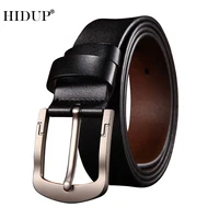 hidup quality design soft genuine leather belt men cow cowhide belts retro styles pin buckle jeans accessories for male nwj675