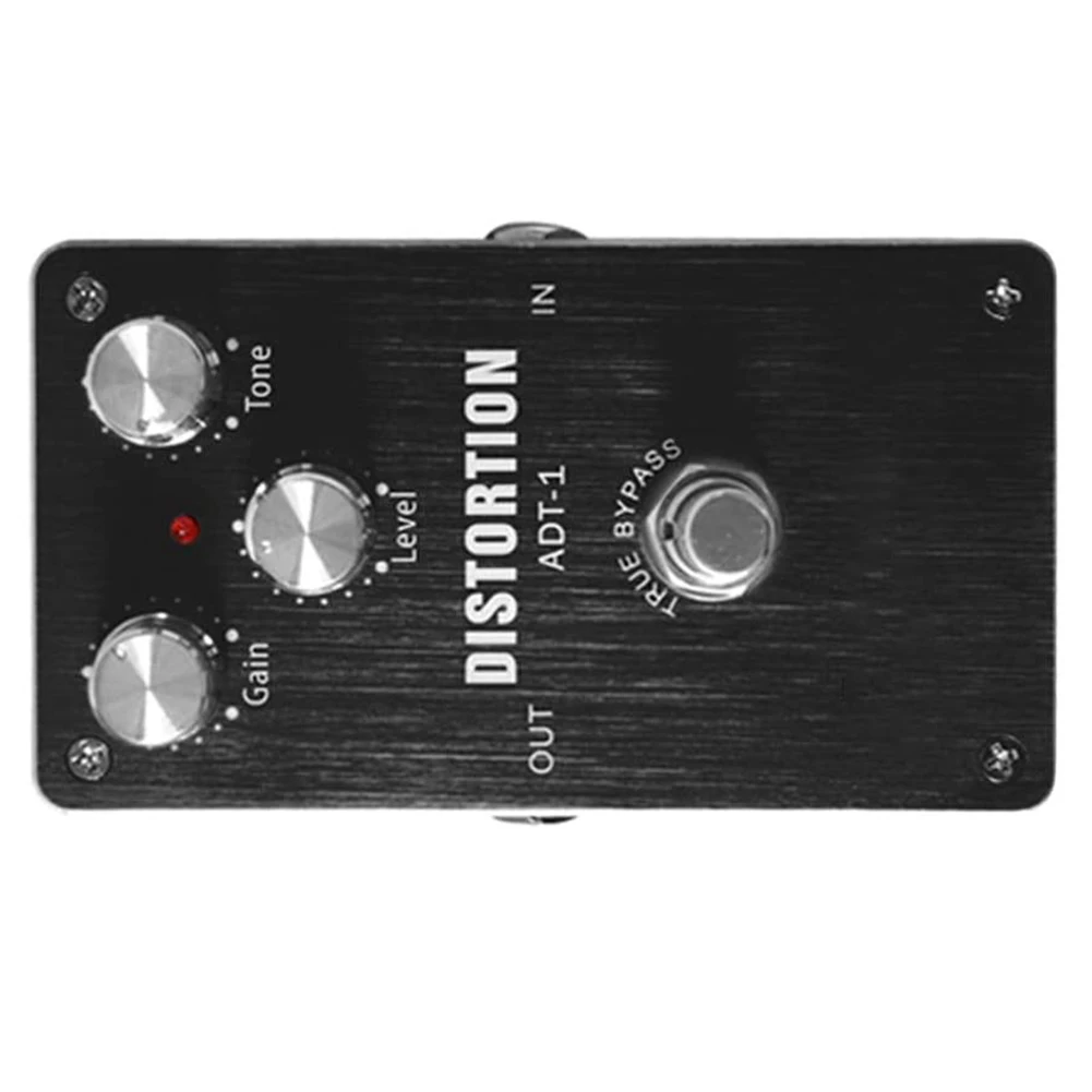 

ADT-1 Distortion Electric Guitar Effect Pedal Modes True Bypass Aluminum Alloy Housing True Bypass Design Guitar Pedal