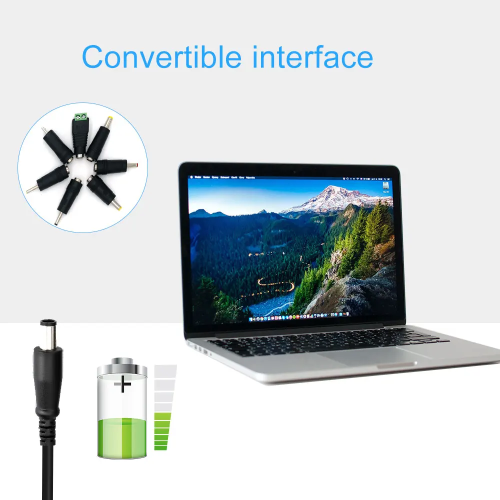 Регулируемый адаптер питания со светодиодным экраном от переменного тока до