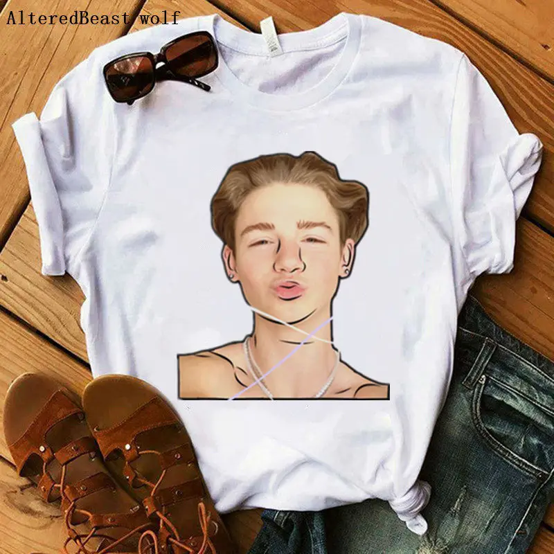 Payton Moormeier Merch футболка женская мода Kawaii Футболка с принтом Летняя Повседневная