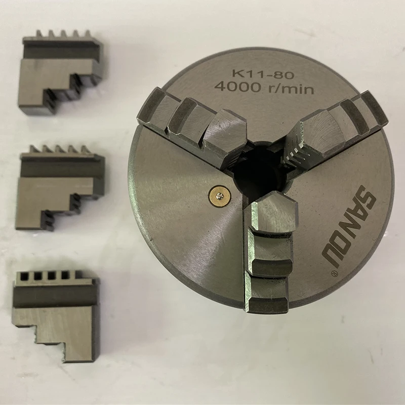 3 Щековая патроны токарные 80 мм Самоцентрирующийся Зажимной патрон K11 SAN OU Марка