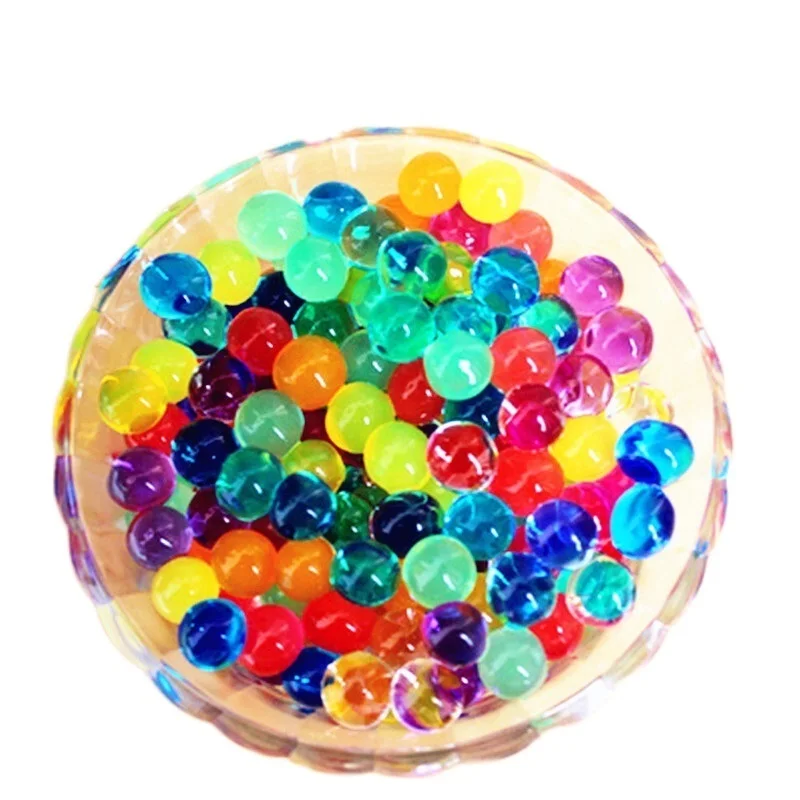 

clown 100pcs Pearl Shape Soft Crystal Soil Water Beads Mud Grow Magic Jelly Balls Wedding Home Ornament Plant Cultivate