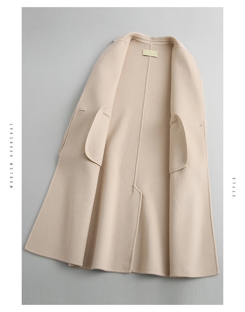 Abrigos de mujer invierno элегантное шерстяное пальто женское длинное приталенное женские