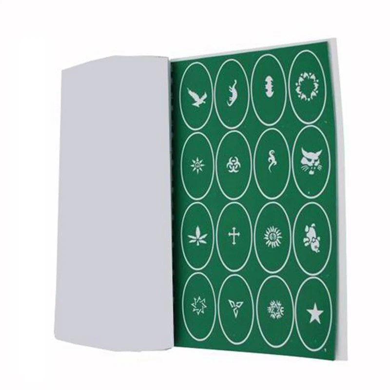 Многоразовый трафарет для татуировок с рисунком 100 шт. в комплекте|Трафареты