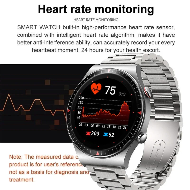 

Reloj inteligente con Bluetooth para hombre, dispositivo con tarjeta de memoria 4G, reproductor de música, grabación de teléfono