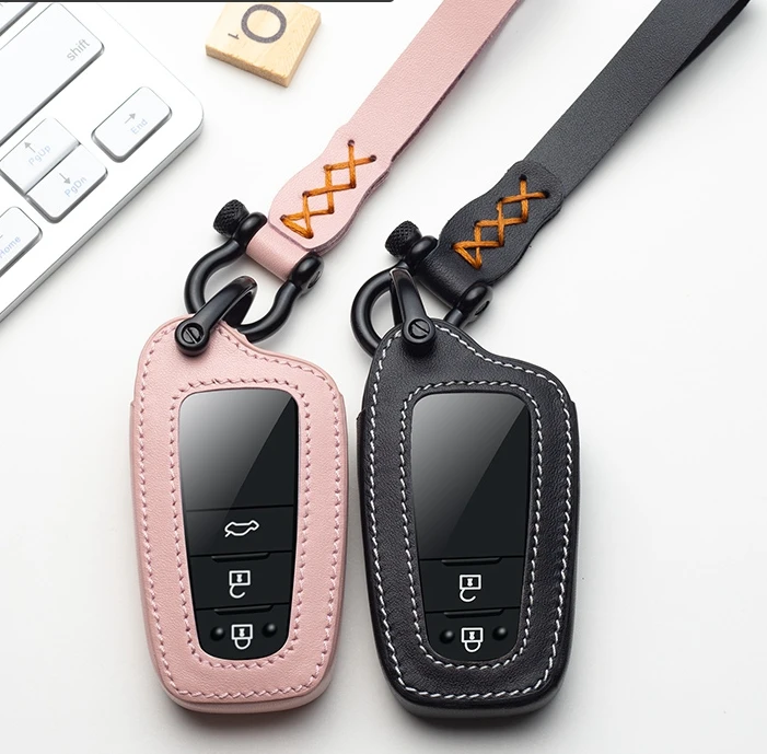 Автомобильный чехол-брелок из натуральной кожи держатель для Toyota Avalon Camry Land Cruiser