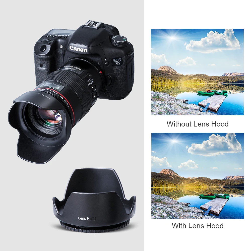 K&F CONCEPT 52/58/62/67/72 / 77mm UV CPL FLD ND2 ND4 ND8 Комплект Фильтров для объектива 6 Кусков с 4 подарками для Nikon Canon Sony Tamron и более зеркального фотоаппарата и объектива
