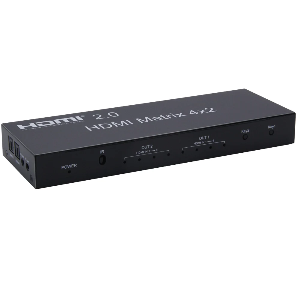 Матричный коммутатор 4K HDMI 4x2 2 0 матричный с поддержкой @ 60hz 3D FullHD 1080p 4 входа выхода
