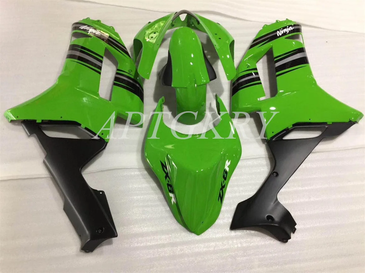 

New ABS High Quality Motorcycle Full Fairing Kits Fit For Kawasaki Ninja ZX6R 636 2007 2008 Bodywork Set Custom Black Green