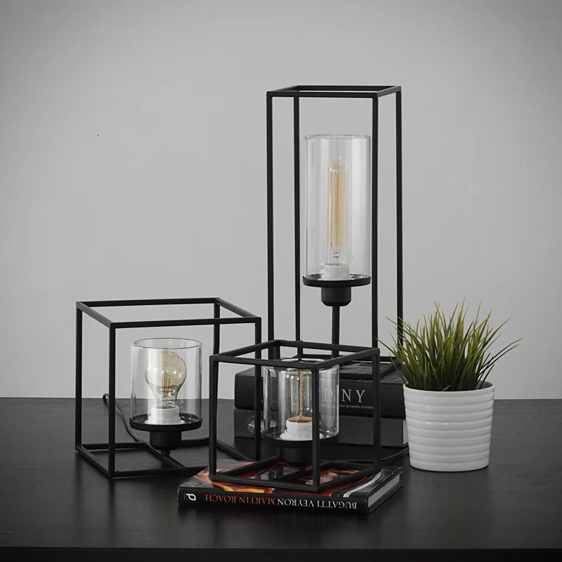 Minimalist Black Table Lamp Desk For Living Room abajour | Лампы и освещение