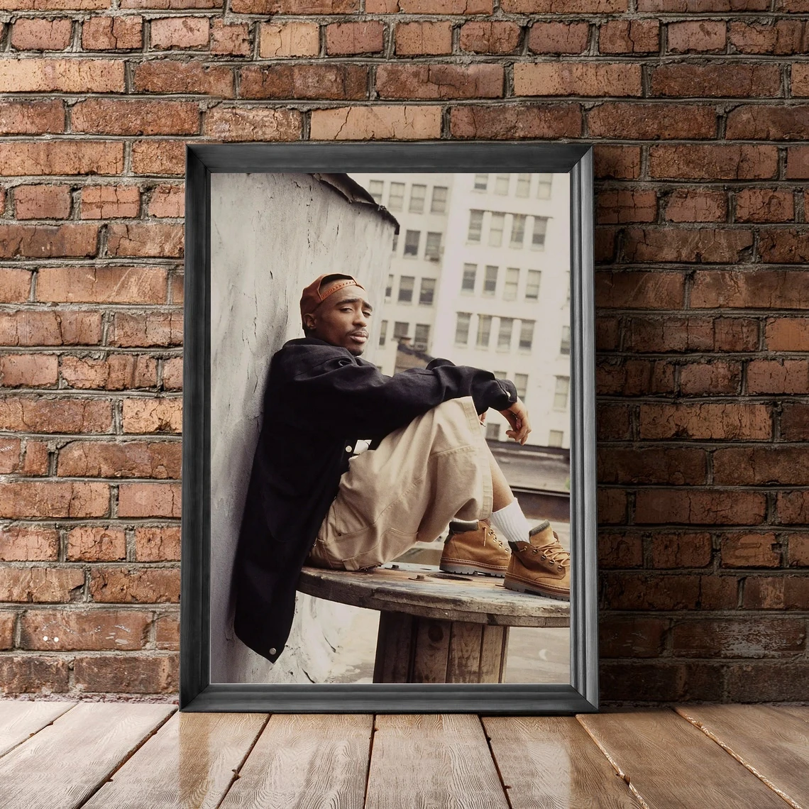 Музыкальный альбом Tupac Shakur, Холщовый постер в стиле хип-хоп, рэпер, поп-музыка, звезда, домашнее освещение (без рамки)