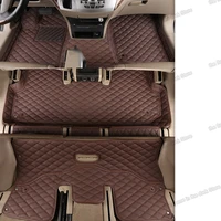 lsrtw2017 leather car floor mats carpet rug for honda odyssey 2008 2009 2010 2011 2012 2013 3 rows auto rb3 rb4 accessories