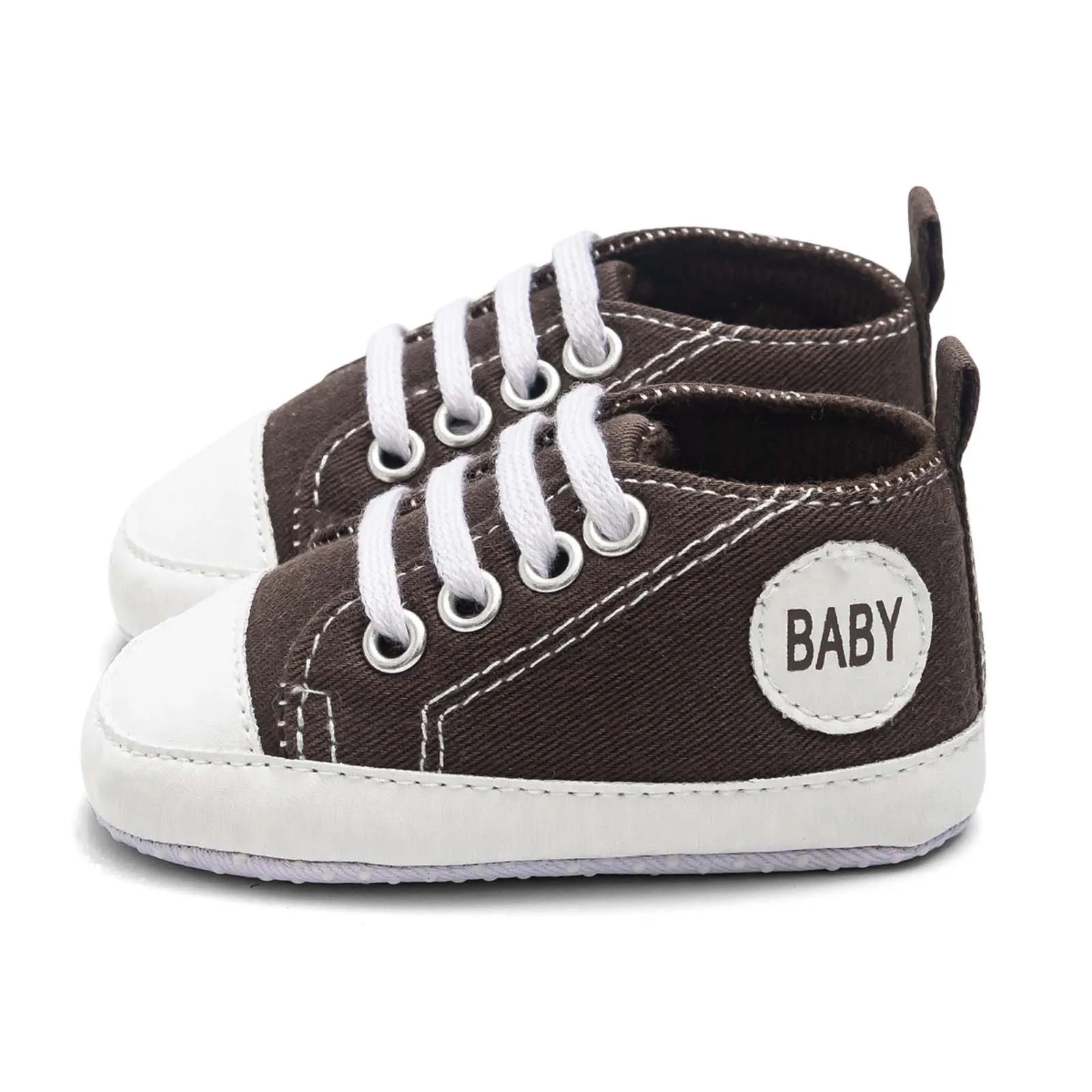 

New Canvas Baby Sports Sneakers Newborn Infant Baby Boys Girls First Walkers Shoes Fashion Solid Canvas Anti-slip Soft Shoes