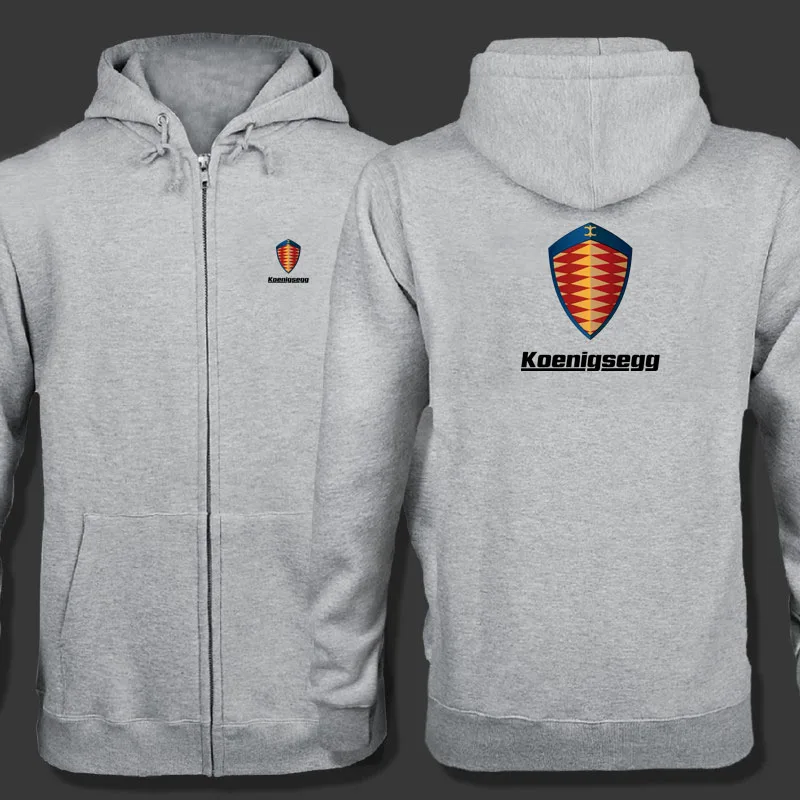 Весенний кардиган мужские толстовки Koenigsegg с логотипом на молнии куртка одежда