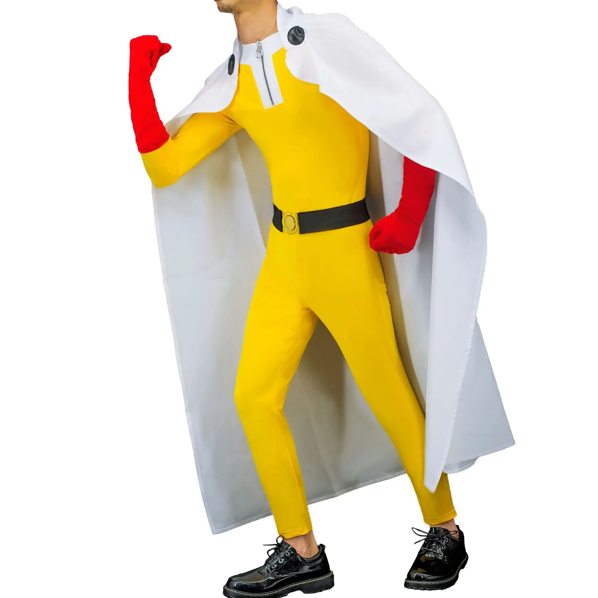 

Комбинезон для косплея, для взрослых и детей, в стиле аниме One Punch Man, Сайтама, Хэллоуин, Рождество