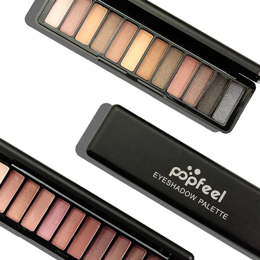 Палетка матовых теней для век Шиммер натуральные легкие в окрашивании тени