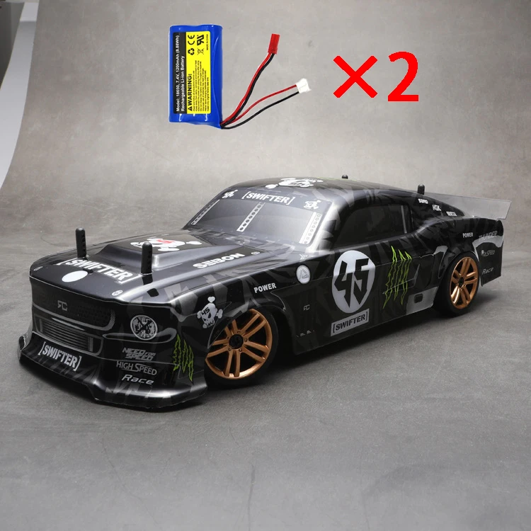 1/18 Four-wheel Drive Toy Car RC Professional Adult Drift Model Car High-speed Charging Children Remote Control GTR Racing Car