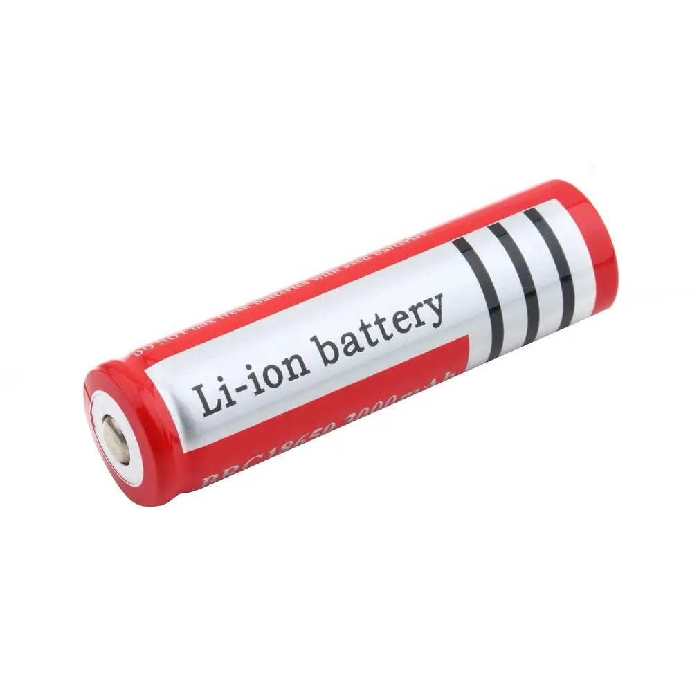 Уникальный легкий 18650 Красный 3 7 V 2450-3000mAh литий-ионный аккумулятор безопасный